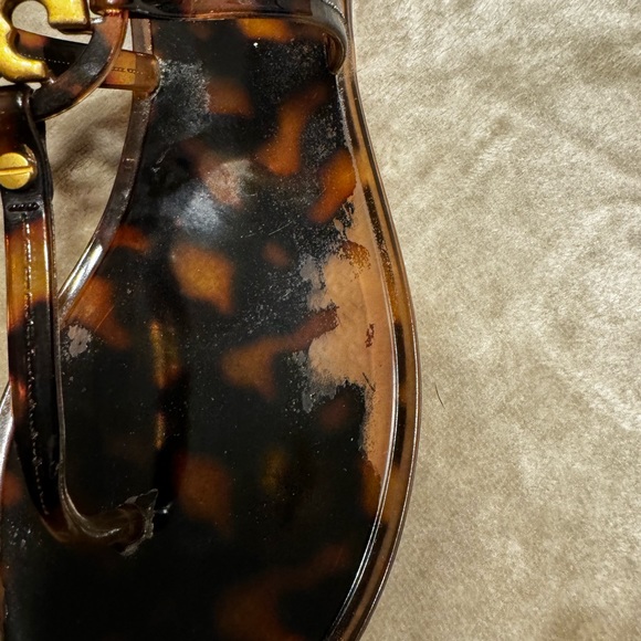 Tory Burch Tortoise Mini Miller Sandals - Picture 5 of 6